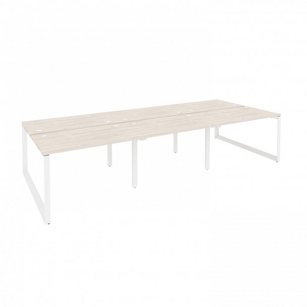 Рабочая станция "Onix" O.MO-D.RS-6.2.7 денвер светлый/белый - Вид 1