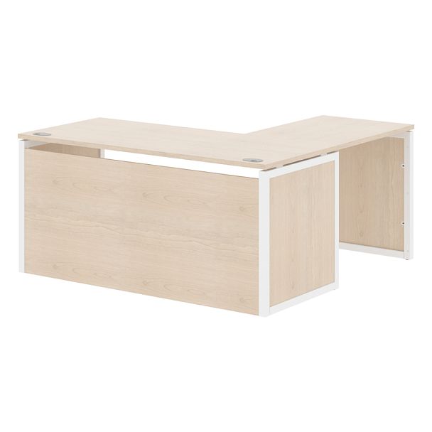 Стол угловой XQPCT 1615H Бук Тиара/Белый 1600х1500х750 XTEN-QP - Вид 1