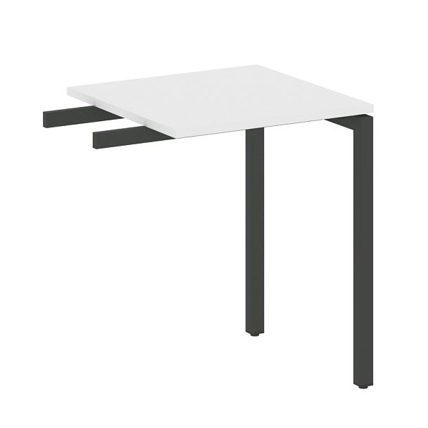 Metal System Quattro Приставной элемент на П-образном м/к 40БП.ПР-1 Белый/Антрацит металл 600*600*750 - Вид 1
