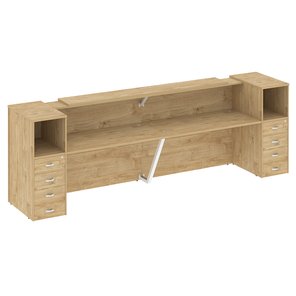 Ресепшн "Onix" O.R-K-12 тиквуд светлый/белый - Вид 1