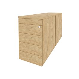 Onix Тумба двойная приставная/опорная (TIP-ON) O.TPO-2.7 TIP Тиквуд светлый 432*1475*750 - Фото предпросмотра