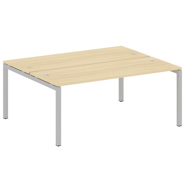 Metal System Quattro Р. ст. на П-образном м/к 50БП.РАС-СП-2.5 Акация/Серый металл 1800*1475*750 - Вид 1