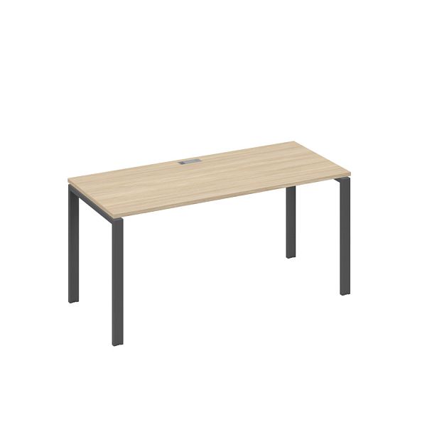 Стол письменный на металлокаркасе UNO A4 А4 Б1 015 БП дуб скандинавский / металлокаркас антрацит - Вид 1