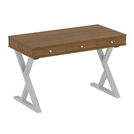 Home Office Стол письменный VR.SP-1-118.M Орех/Серый металл 1180*600*750 - Фото предпросмотра