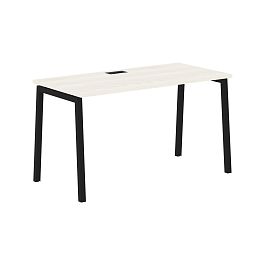 Стол прямой ELST 1367 Ясень Траун/Черный 1360х670х750 EDIS - Фото предпросмотра
