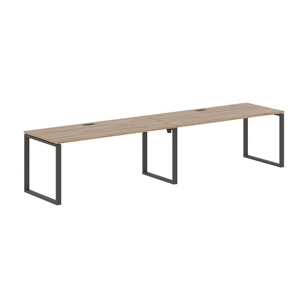 Стол 2-х местный EQWST 3580 Дуб Денвер светлый/Мокко 3526х800х750 EDIS - Вид 1