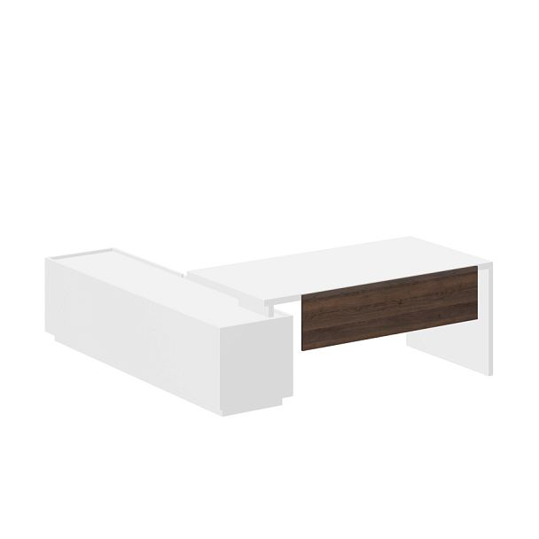 Стенка вертикальная (для арт.02) с комплектом креплений Oliver 1198х18х350 / цвет: дуб табак - Вид 1