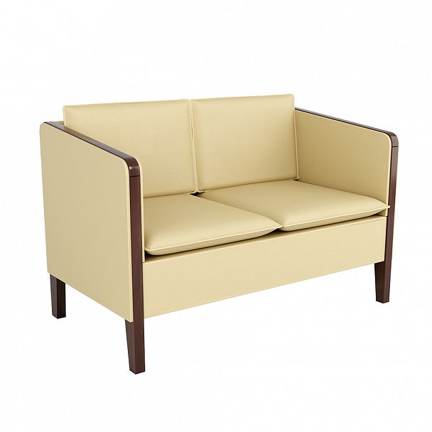 Двухместный диван Brazilia 127,5x71x73 беж - Вид 1