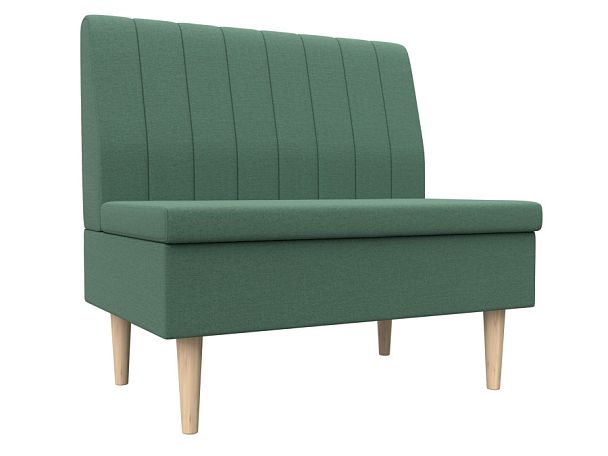 Диван прямой Мини Рогожка зеленый - Вид 1