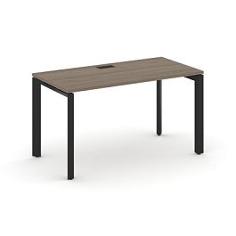 Стайл Проджект Некст / Style Project Next Стол письменный SN-59P.SP-023 Вяз Благородный/Металл Черный/Черный Заглушка 1380*800*750 - Фото предпросмотра