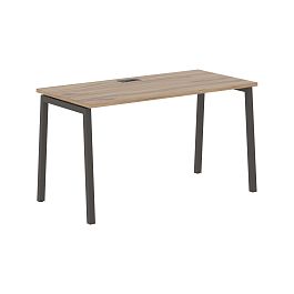 Стол прямой ELST 1367 Дуб Денвер светлый/Мокко 1360х670х750 EDIS - Фото предпросмотра