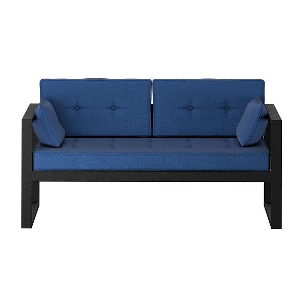 Диван Лофт Луиза, рогожка, синий - Вид 3