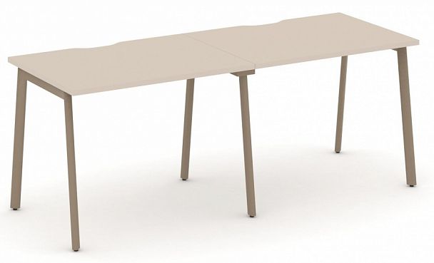 Рабочая станция на 2 места " ESTETICA" ES.RS-2.1-VP Капучино - Вид 1