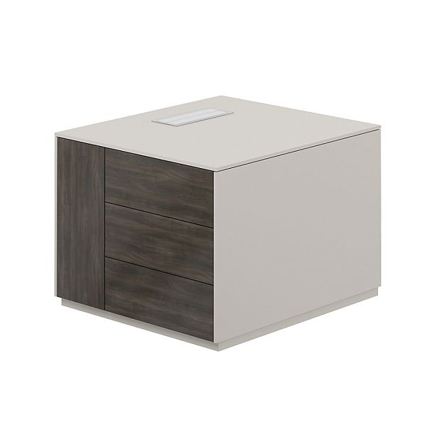 Тумба опорная Atlas 800x900x630 обвязка GS, фасады BT, левая - Вид 1