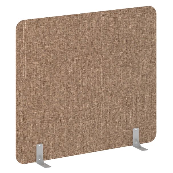 R-line soft Перегородки на металлических опорах на фетровых подпятниках AP.F-160-140 Romeo 03/Серый металл 1600*18*1400 - Вид 1