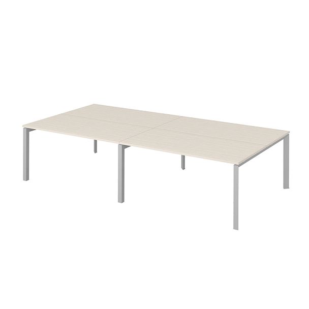 Рабочая станция на металлокаркасе "Столы для персонала"  ПК-ТНП-СР320Х160Н4/МК/БЭ-В2-940 дуб альпийский - Вид 1