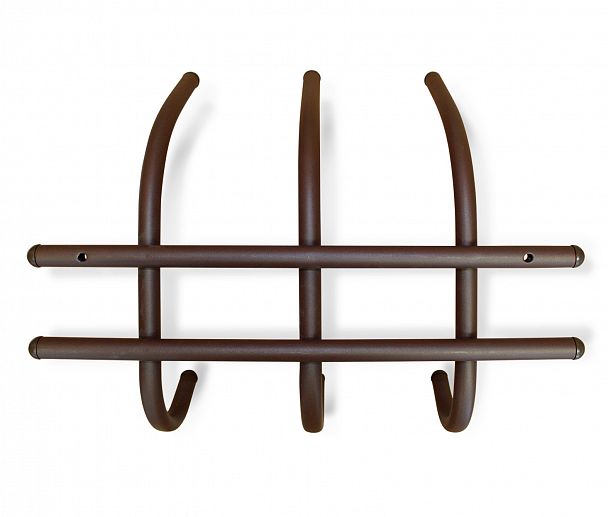 Вешалка Sheffilton SHT-WH8 настенная коричневый муар/черный - Вид 3