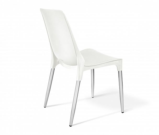 Стул Sheffilton SHT-S75-1 белый белый/хром лак, стопируемый - Вид 3
