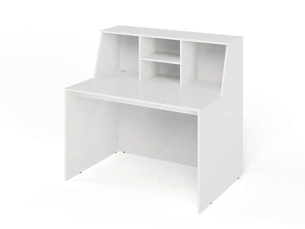 ЛАЙТ / LIGHT RLG068-17x7 Блок ресепшн с полкой 170x70x125 Белый - Вид 2