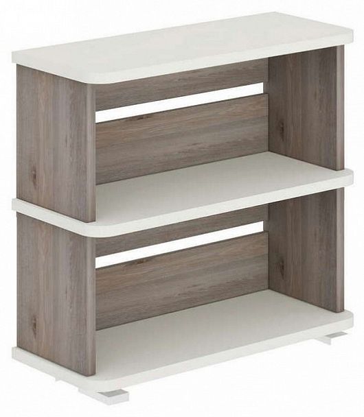 Стеллаж Домино СБ-25/2 Белый/Нельсон - Вид 1