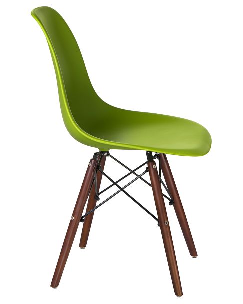 Стул обеденный LMZL-PP623 (ножки тёмный бук, цвет сиденья салатовый) - Вид 3