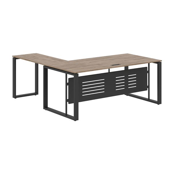 Стол руководителя ECT 1819M Кария Пальмира/Антрацит 1800х1900х750 ENIO - Вид 1