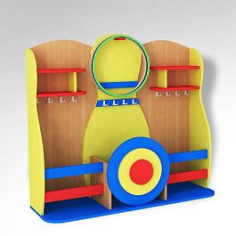 Спортивный уголок Кегля, цветной фасад - Фото предпросмотра