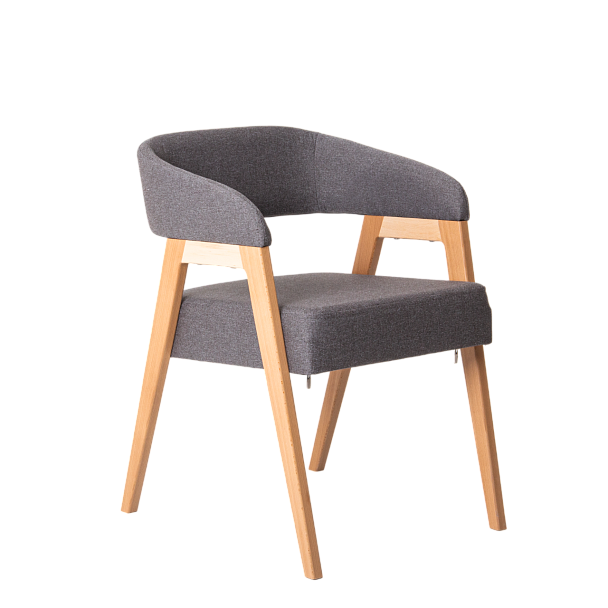 Стул Ricco, рогожка Solta Ground, ножки бук под лак - Вид 2