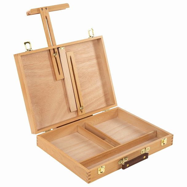 Этюдник-мольберт из бука настольный с ящиком, 38х28х55 см, холст до 45 см, BRAUBERG ART, 192250 - Вид 6