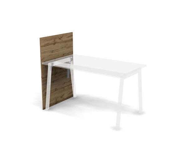 MATRIX 121P033 Экран боковой от пола и выше уровня стола 780х16х1155 Дуб Крафт Золотой - Вид 1