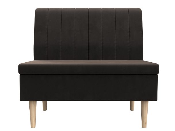 Диван прямой Мини Велюр коричневый - Вид 2