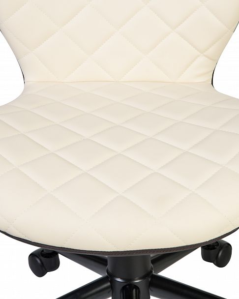 Офисное кресло для персонала DOBRIN RORY (кремово-коричневый) - Вид 7