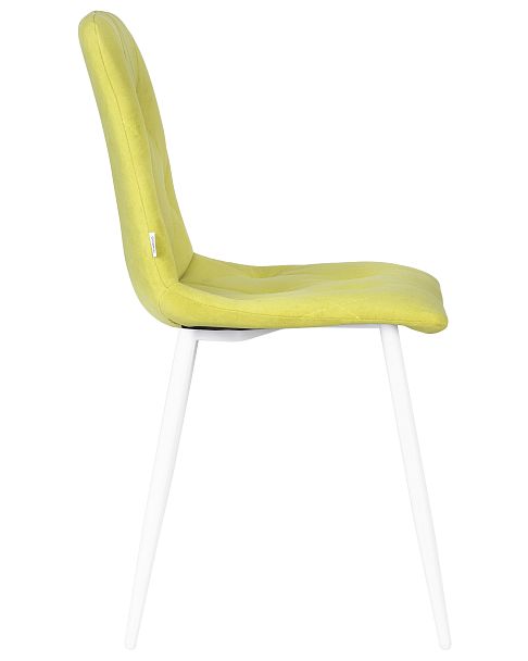 Стул обеденный DOBRIN CHILLY ROMBO (Лайм Simple 14, основание белый) - Вид 3