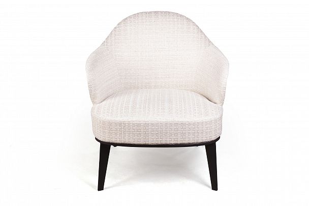 Лаунж кресло Leslie рогожка комби бежевый - Вид 6