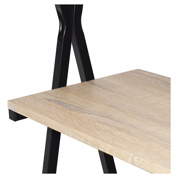 Стол на металлокаркасе BRABIX "LOFT CD-004", 1200х535х1110 мм, 3 полки, цвет дуб натуральный, 641220 - Вид 7