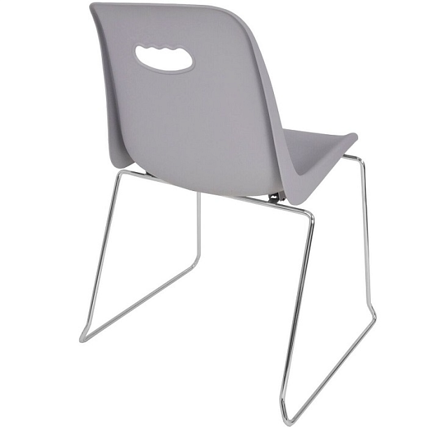 Стул Venezia (пруток) каркас хром, серый, РП+ИК, стопируемый - Вид 4