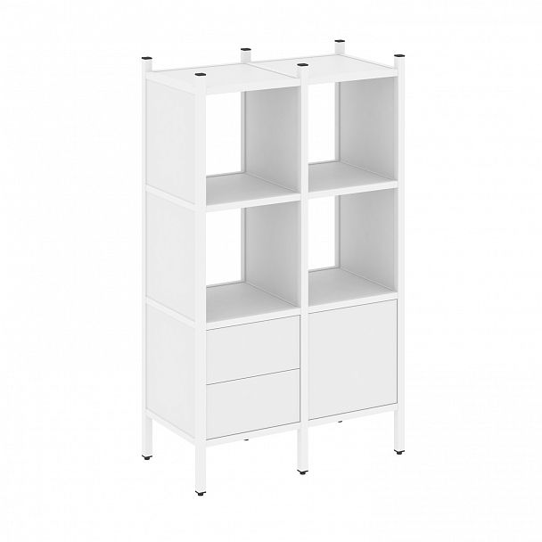 Стеллаж "Loft" VR.L-03 белый бриллиант/белый - Вид 1