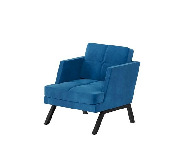 Aldo Кресло с декором из пуговиц ALDB-01L Velutto 54/Металл Черный 790*875*890 - Вид 1