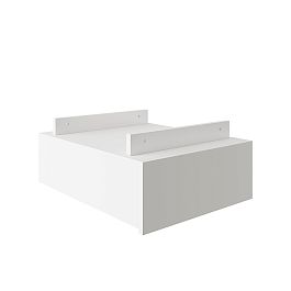 Тумба подвесная 1 ящик Trend Metal 39,9x50,6x16,2 белый - Фото предпросмотра