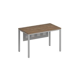 Стол письменный на металлокаркасе МП2 с металлическим экраном Комфорт МП2 К.С2 171 ШТ дуб шамони темный / серый - Фото предпросмотра
