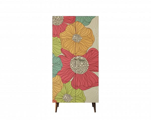 Шкаф малый двухстворчатый "Berber" принт 5 - Вид 4