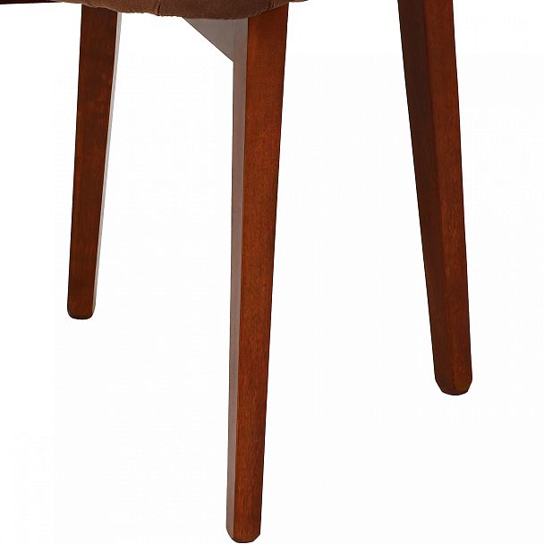 Комплект деревянных стульев с мягким сиденьем Мэти Темный орех/Коричневый велюр, 3 шт. - Вид 13