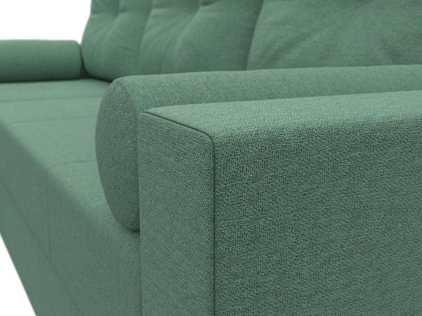 Диван угловой Верона Лайт левый угол Рогожка зеленый - Вид 4