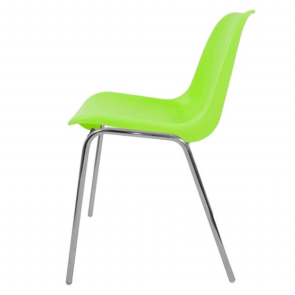 Стул Vicenza (4 ножки) Каркас хром, салатовый, стопируемый - Вид 4