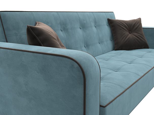 Диван-книжка Тур Велюр бирюзовый - Вид 4