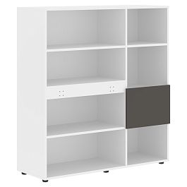 Стеллаж EHC 1245 Мокко/Белый 1250х430х1355 EDIS - Фото предпросмотра