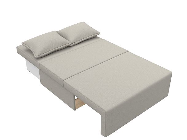 Диван прямой Лагуна Рогожка бежевый - Вид 9