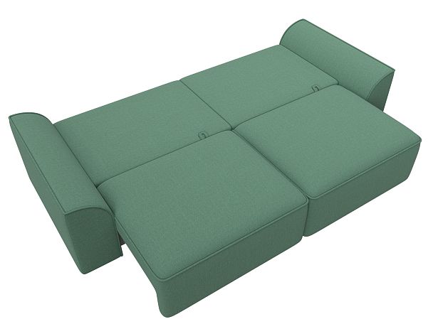 Диван прямой Лига-048 НПБ Рогожка зеленый - Вид 10