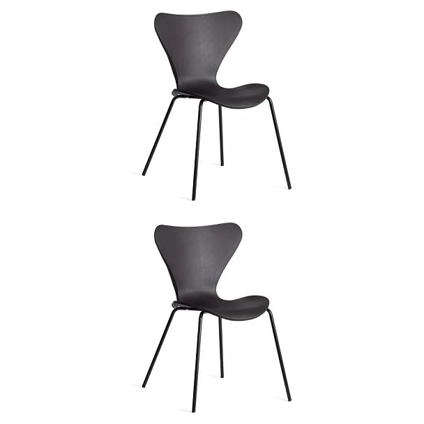 Стул Якобсен/Jacobsen (мод.DC 102-1), пластик/металл, Black (Черный) / Black (Черный) - Вид 11