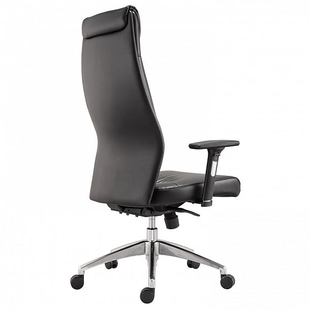 Кресло офисное BRABIX PREMIUM "Blues EX-751", синхромеханизм, алюминий, экокожа, черное, 532486 - Вид 4